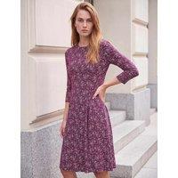 Roman Side Detail Mini Dress Burgundy Mix