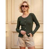 Roman Fine Rib Knit Jumper Dark Green Mix