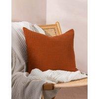YARD Lark Pure Cotton Cushion Dark Brown