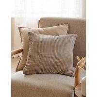 YARD Lark Pure Cotton Cushion Brown