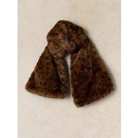 White Stuff Faux Fur Scarf Natural Mix