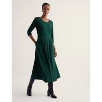 Seasalt Cornwall Printed Midi Relaxed Dress Green Mix