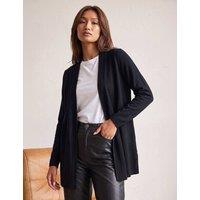 Roman Ribbed Cardigan Black