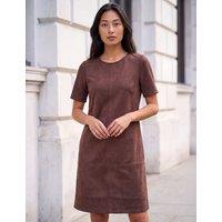 Roman Petite Shift Knee Length Dress Chocolate