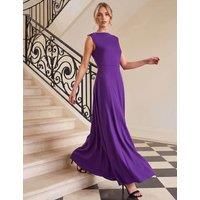 Roman Fit and Flare Dress Purple