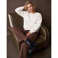 Roman Pocket Detail Sweatshirt Ivory