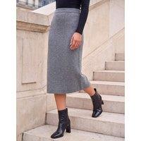Roman Petite Knit A-Line Skirt Grey