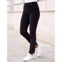 Roman Corduroy Straight Leg Jeans Black
