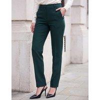 Roman Straight Leg Tapered Trousers Dark Green