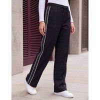 Roman Pintuck Stitch Detail Trousers Black