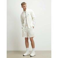 River Island Regular Fit Utility Overshirt White