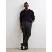 River Island Checked Slim Fit Joggers Brown Mix