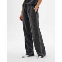 HUSH Sparkly Wide Leg Joggers Black Mix