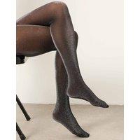 FatFace Sparkle Tights Black
