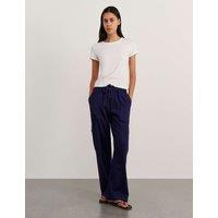 Jag Straight Leg Cargo Trousers Navy