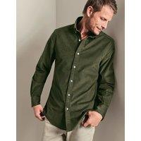 Charles Tyrwhitt Slim Fit Corduroy Shirt Olive