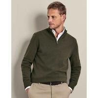 Charles Tyrwhitt Pure Cashmere Jumper Olive