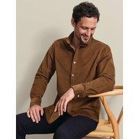 Charles Tyrwhitt Slim Fit Corduroy Shirt Tan
