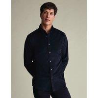 Charles Tyrwhitt Slim Fit Corduroy Shirt Navy