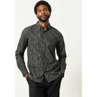 FatFace Regular Fit Pure Cotton Printed Shirt Black Mix