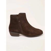 FatFace Suede Ankle Boots Chocolate