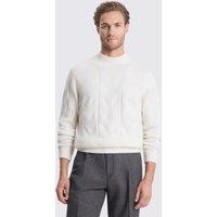 MOSS Mock Neck Jumper Ecru