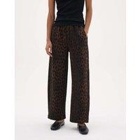 HUSH Pure Cotton Straight Leg Joggers Brown Mix