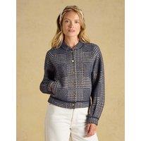 Joules Colour Block Button Front Cardigan Navy Mix
