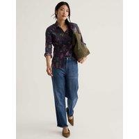 Seasalt Cornwall Pure Cotton Floral Collared Shirt Multi