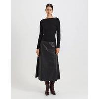 SABA Cotton Rich Textured Regular Fit Top Black