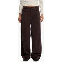 Superdry & Co Pure Cotton Cord Textured Wide Leg Trousers Brown