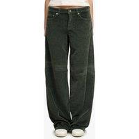 Superdry & Co Pure Cotton Cord Textured Wide Leg Trousers Brown