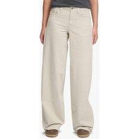 Superdry & Co Cotton Rich Cord Textured Wide Leg Trousers Cream