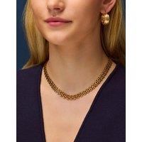 ACCESSORIZE 14ct Gold Plated Watch Link Necklace Gold