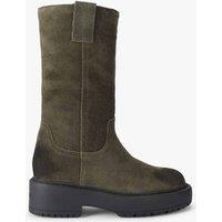 Steve Madden Ruckus Suede Flat Knee High Boots Green