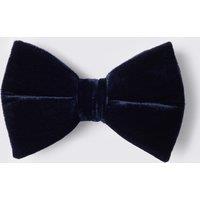 MOSS Velvet Bow Tie Navy