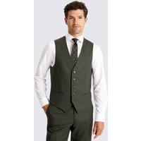 MOSS Tailored Fit Italian Pure Wool Waistcoat Dark Green