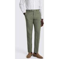 MOSS Tailored Fit Wool Blend Herringbone Suit Trousers Sage