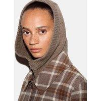 Jigsaw Wool Rich Hooded Snood with Cashmere Taupe