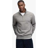 Superdry & Co Cotton Rich Half Zip Sweatshirt Dark Grey