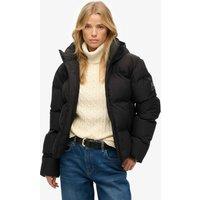 Superdry & Co Padded Hooded Boxy Puffer Jacket Black