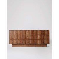 Swoon Sandon Acacia Wood 3 Door Sideboard Light Brown