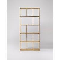 Swoon Aero Brass Effect Metal Shelving Unit Gold