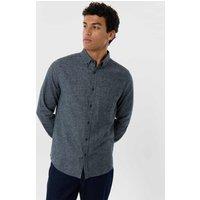 Threadbare Regular Fit Pure Cotton Textured Shirt Khaki
