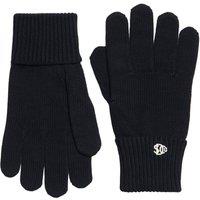 Superdry & Co Pure Cotton Knitted Logo Gloves Black