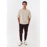 Threadbare Regular Fit Cotton Rich Joggers Chocolate