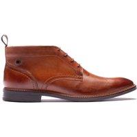 Base London Leather Lace Up Chukka Boots Tan