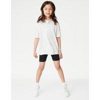 2pk Girls Cotton Rich School Cycling Shorts (2-16 Yrs)