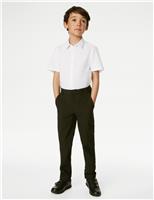 3pk Boys Slim Easy Iron School Shirts (2-16 Yrs)