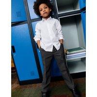 3pk Boys Slim Fit Easy Iron School Shirts (2-16 Yrs)